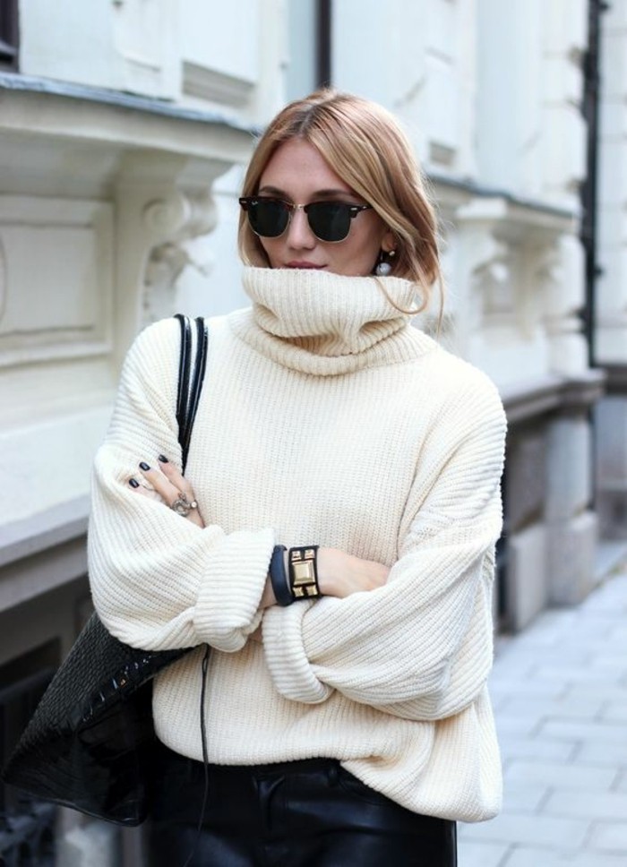 couleur-blanc-casse-pull-oversize-femme-style-chic-casual