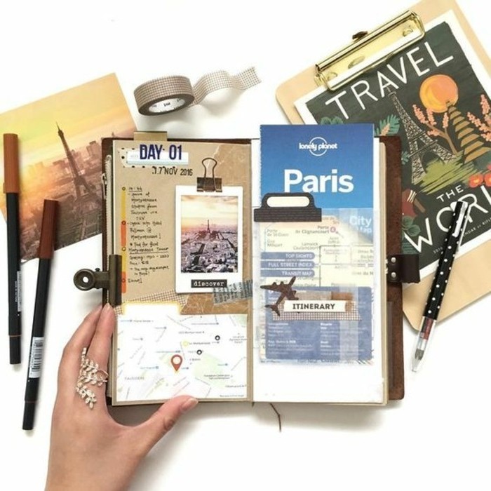 Comment faire un carnet de voyage? Idées inspirantes en 60 photos