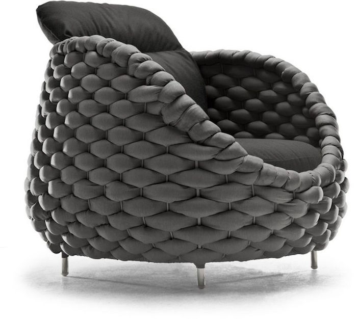 fauteuil-tissu-tresse-salon-de-jardin-design-gris-luxe