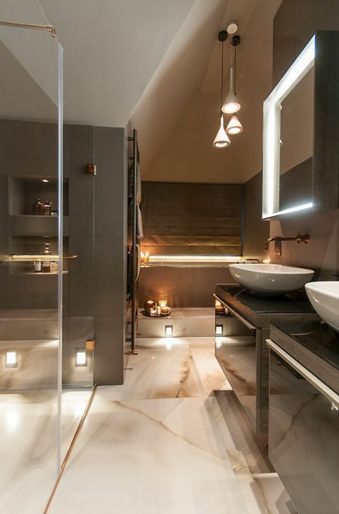 Le carrelage beige pour salle de bain - 54 photos de salles de bain