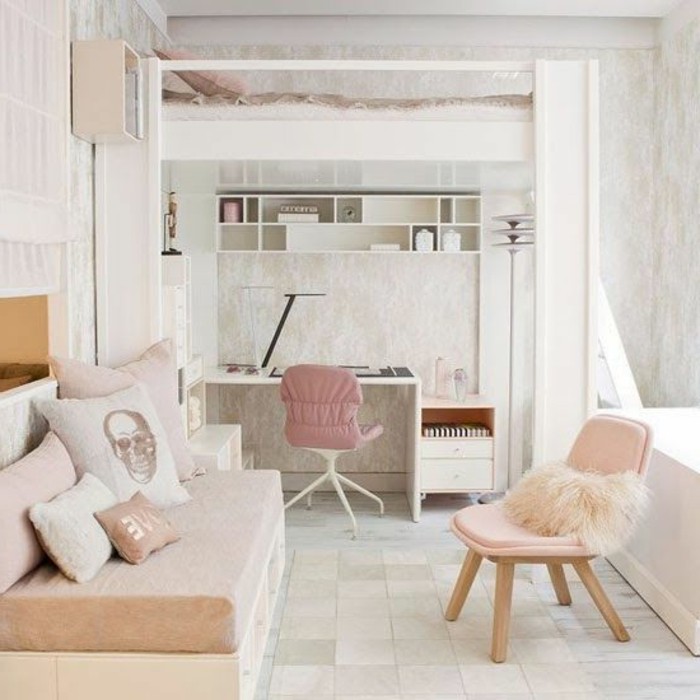 lit-en-hauteur-et-bureau-lit-superpose-blanc-au-design-scandinave
