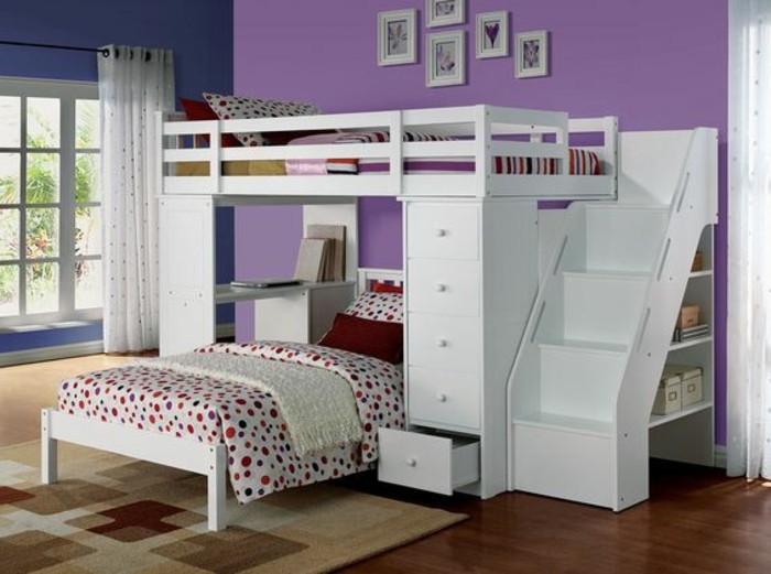 lit-en-hauteur-avec-bureau-lit-superpose-deux-places-avec-escalier-et-etageres