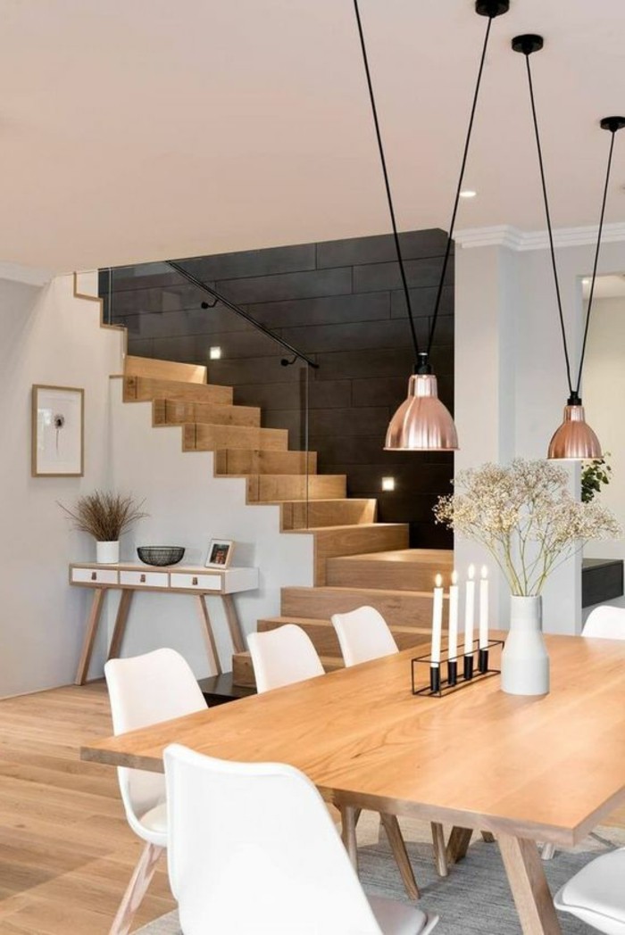 meubles-de-salle-a-manger-bougeoir-elegant-escalier-moderne