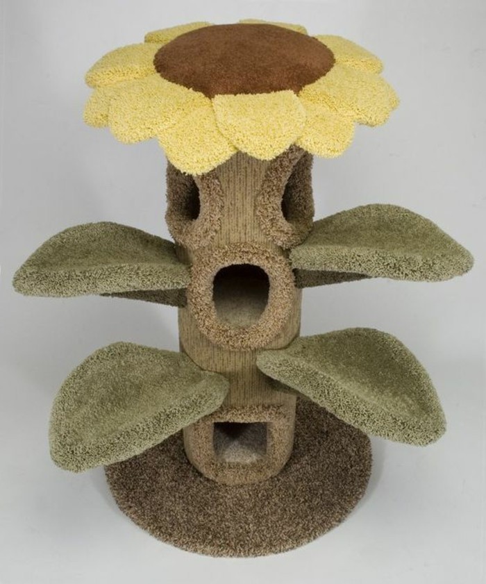arbre-chat-en-forme-de-fleur-accessoires-de-chats-originaux
