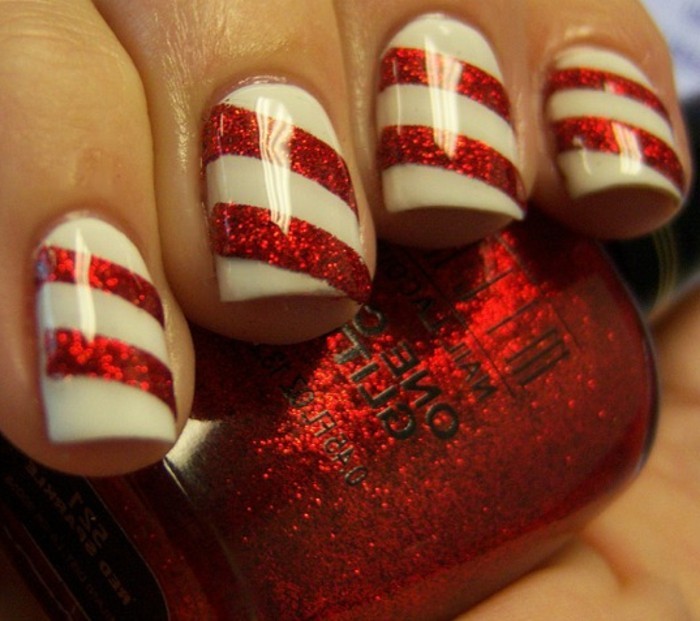 belle-idee-nail-art-hiver-ongles-pour-noel-candy-cane
