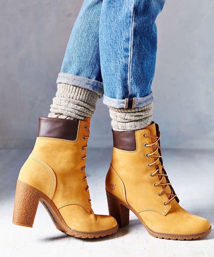 chaussures-femme-timberland-talon-beige-bottes-hiver-cuir-beige