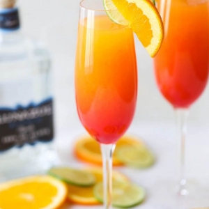 Cool idée pour les cocktails d'une soirée - la tequila sunrise