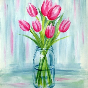 Une suggestion comment dessiner une fleur - la tulipe dans toute sa splendeur