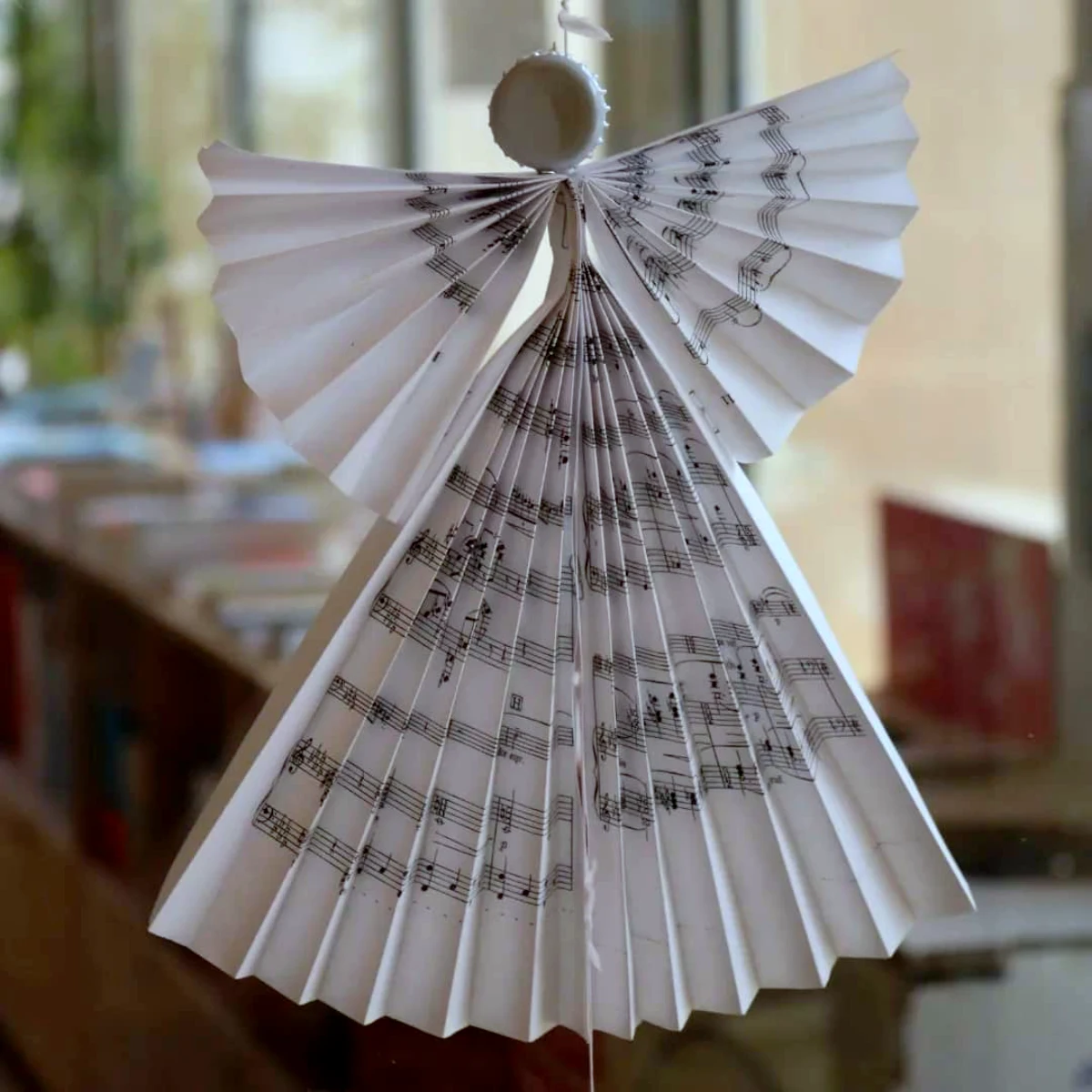 deco de noel a faire a la maison ange avec du papier