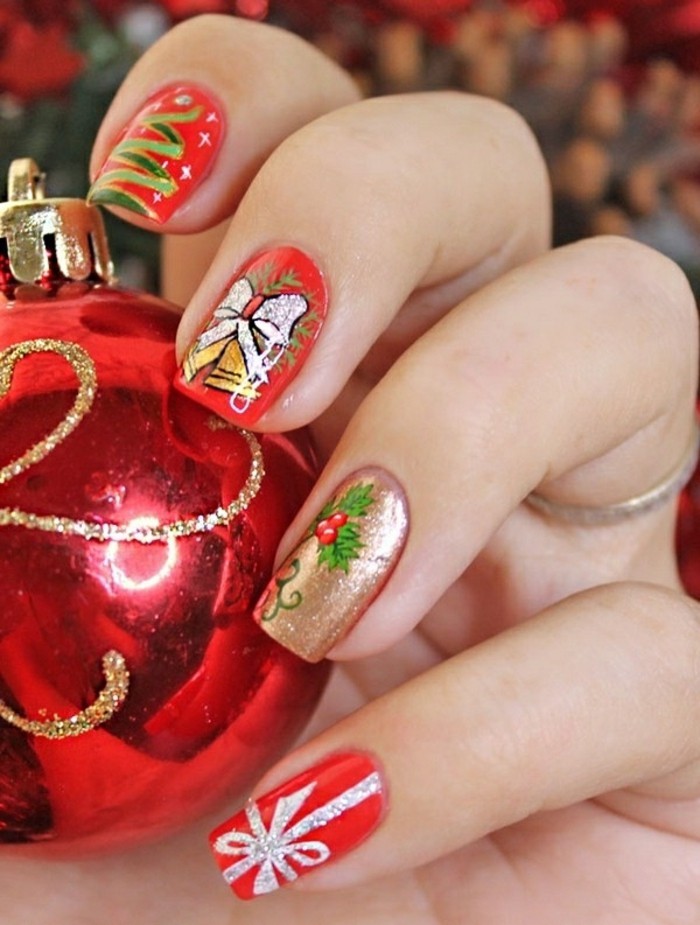 Ugly Christmas Sweater Nail Art Designs Amp Christmas Nail Ideas - Best Resume Collection