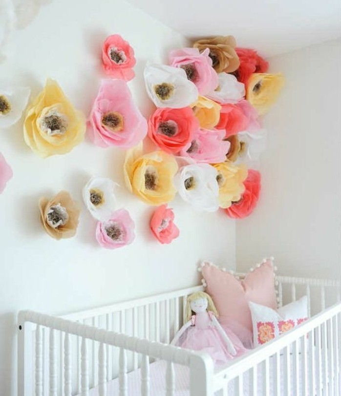 fleur-papier-de-soie-plusieurs-fleurs-de-couleurs-douces-pour-decorer-la-chambre-enfant