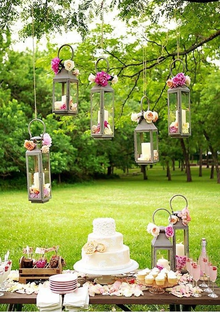mariage-shabby-chic-lanternes-bougies-tarte-et-gateaux-verres-de-champagne