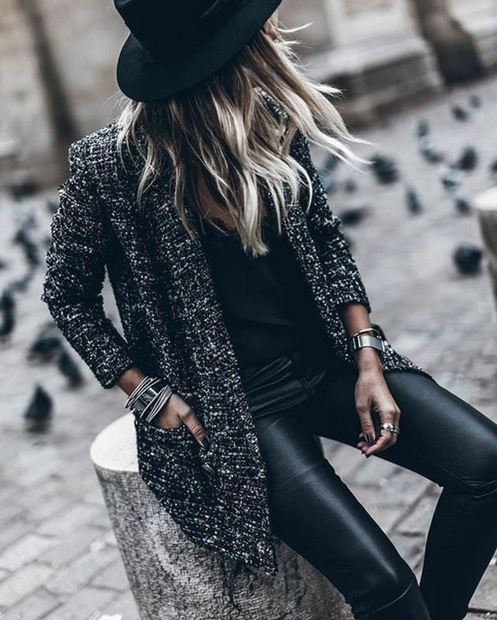 mode-hivernale-slim-en-cuir-manteau-femme-gris-chine