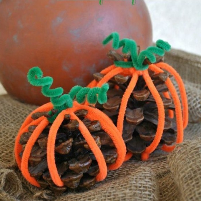 pomme-de-pin-citrouilles-de-halloween-originales