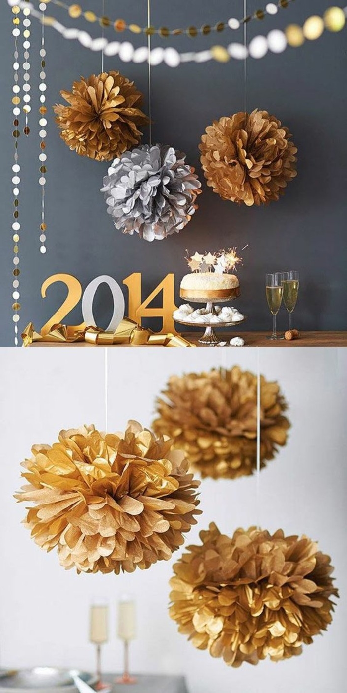 pompon-papier-de-soie-couleur-argent-et-or-pour-decorer-son-interieur-pour-le-nouvel-an