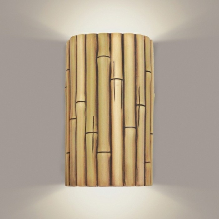 que-faire-avec-des-bambous-lampe-murale-simple-mur-blanc