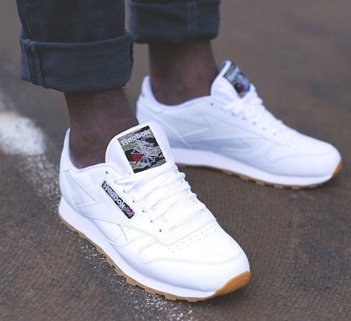 reebok classic blanc et bleu