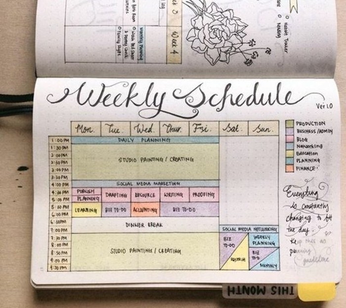 suggestion-de-calendrier-hebdomadaire-schema-de-couleurs-riche-idee-pour-votre-agenda-customise