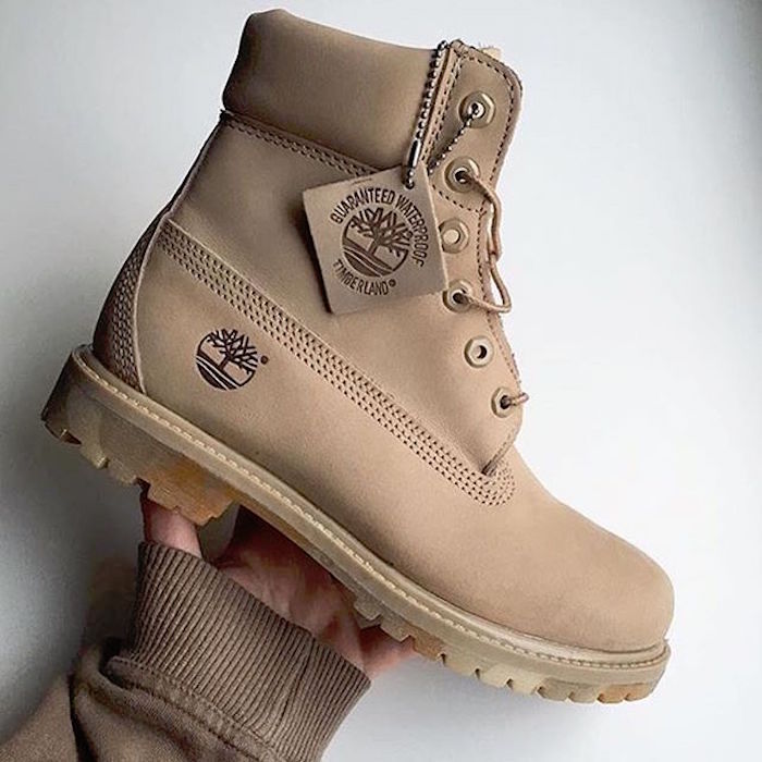 timberland fille grise