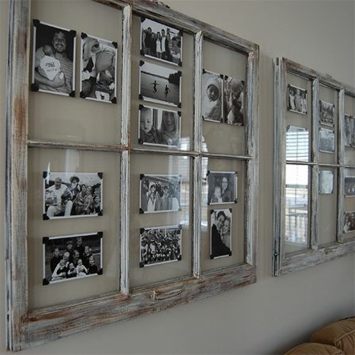 vieux-cadre-tableau-recycle-transforme-en-cadre-photo-pele-mele-rempli-de-photos-de-famille