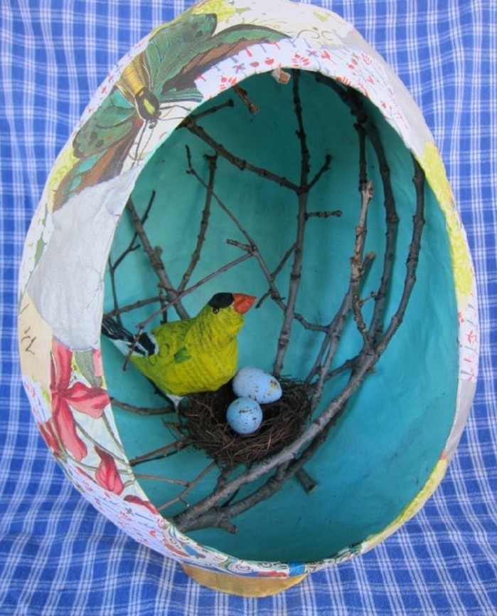 decoration-printaniere-niche-pour-oiseaux-en-forme-ronde-avec-un-nid-et-oiseau-dedans-comment-faire-du-papier-maché-resized