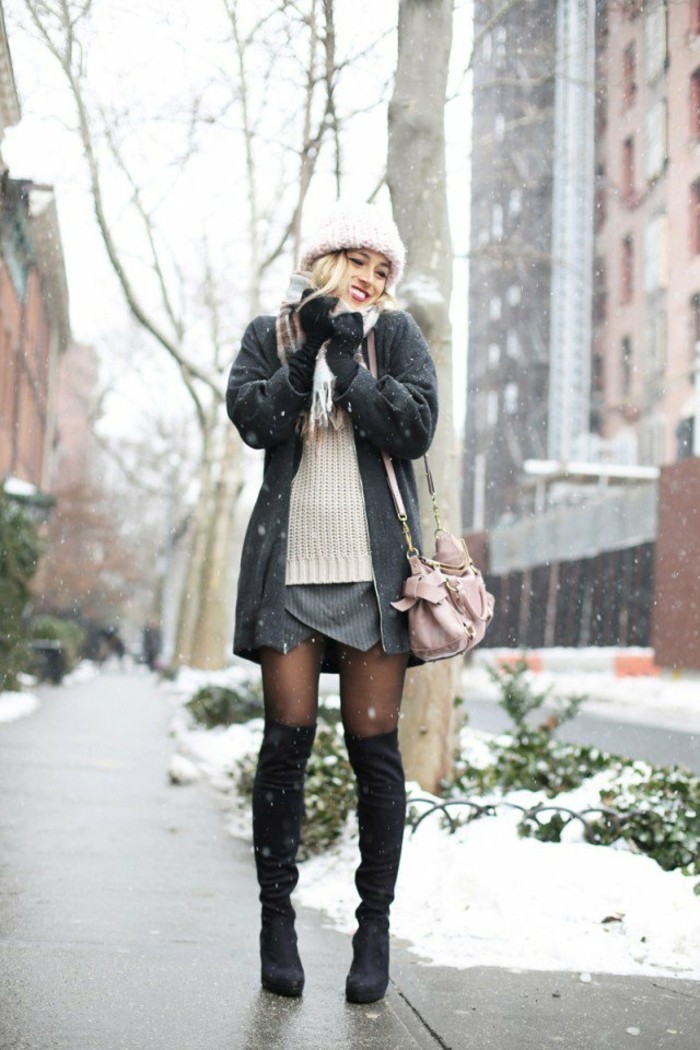fashion-tendance-belle-tenue-hiver-femme-jupe-bottes-hautes