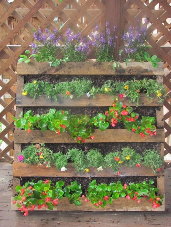Le mur végétal en palette - idées originales pour un ...