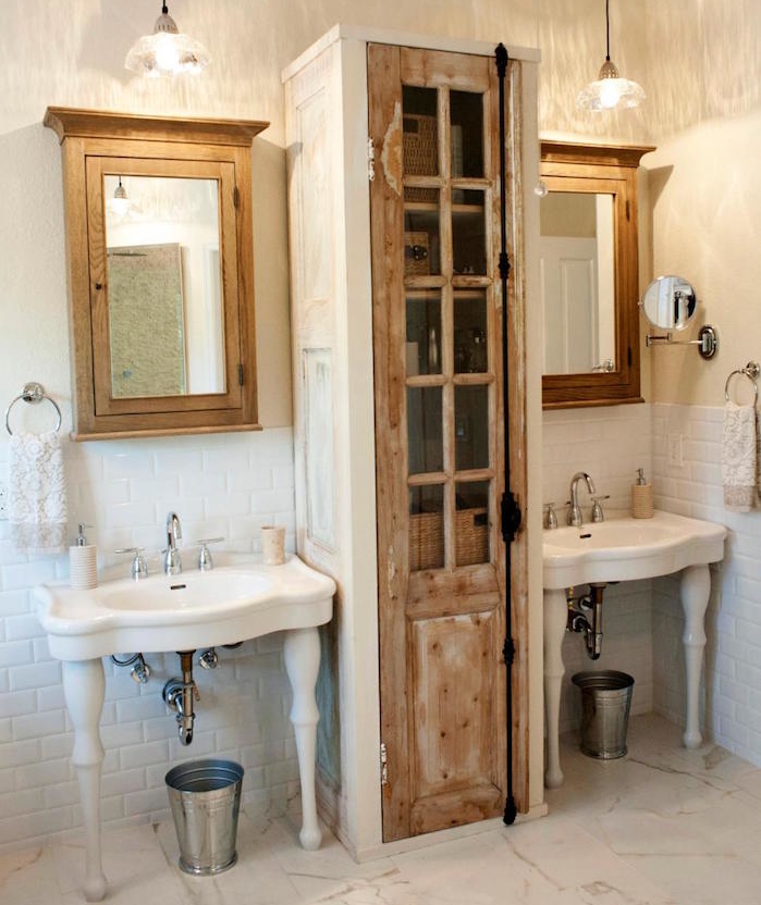 Colonne salle de bain pensez à exploiter l'espace vertical ... Meuble salle de bainen bois