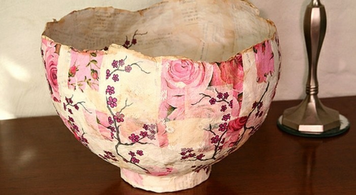 papier-maché-bol-deco-table-a-faire-soi-meme-motifs-floraux-cerisiers-roses-recette-papier-maché-resized