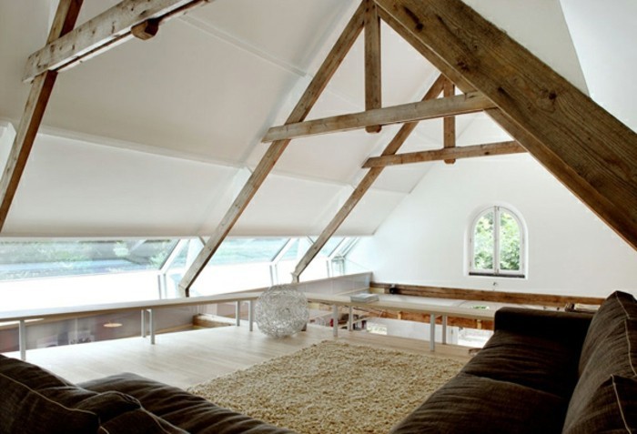 transformer-un-hangar-en-maison-plafond-avec-des-poutres-en-bois-canapes-doux-couleurs-foncees
