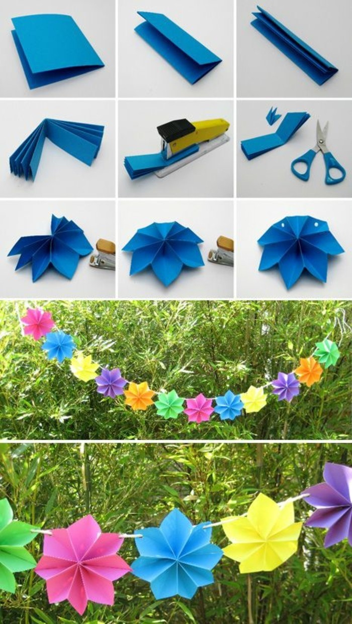 tutoriel-pour-fabriquer-une-guirlande-en-papier-composee-de-fleurs-en-papier-de-couleurs-differentes