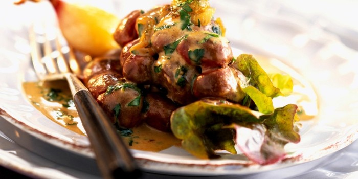 les abats, des aliments riches en fer, un plat principal avec rognon, remède efficace contre le déficit en fer