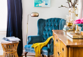 Une chambre bleu paon – 65 idées pour la déco stylée