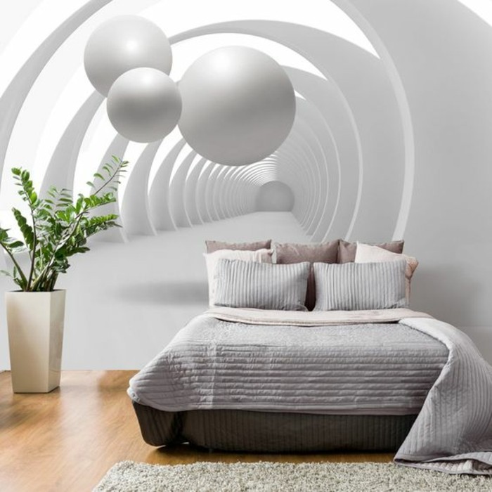 chambre-à-coucher-au-papier-peint-3d-intérieur-couleurs-naturelles-