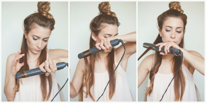 comment-faire-des-boucles-avec-un-lisseur-tuto-3-pas-chignon-cheveux-detaches