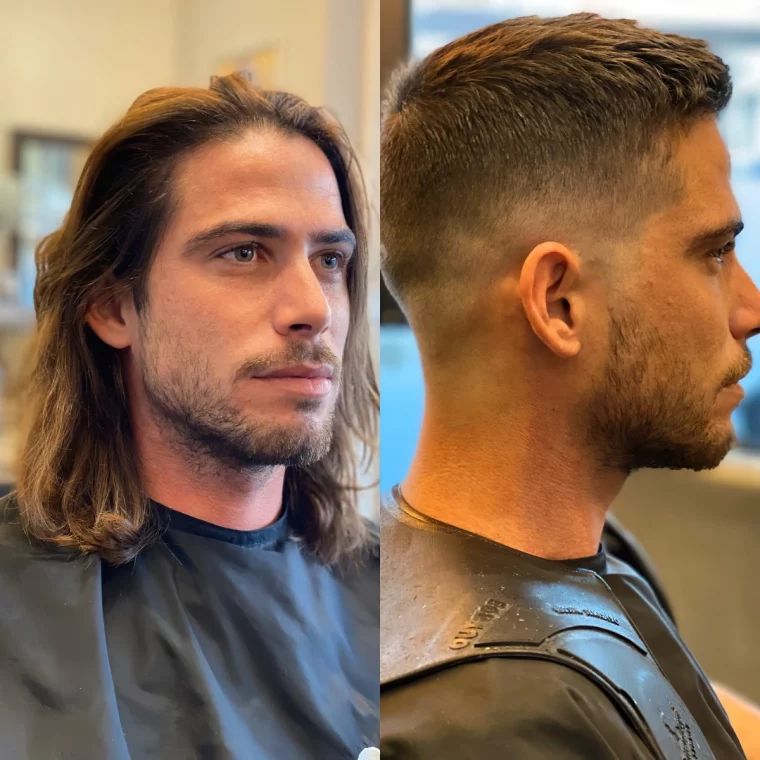 coupe degrade court homme transformation avant apres cheveux