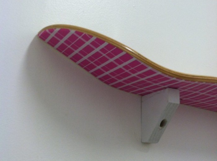 idée bricolage skateboard etagere murale diy design