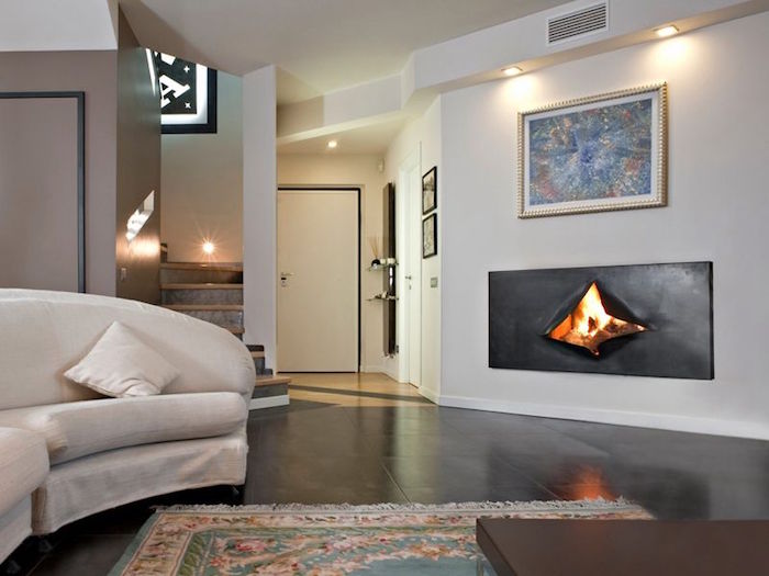 insert de cheminee-design-omegafocus foyer ouvert incresuté dans mur deco original