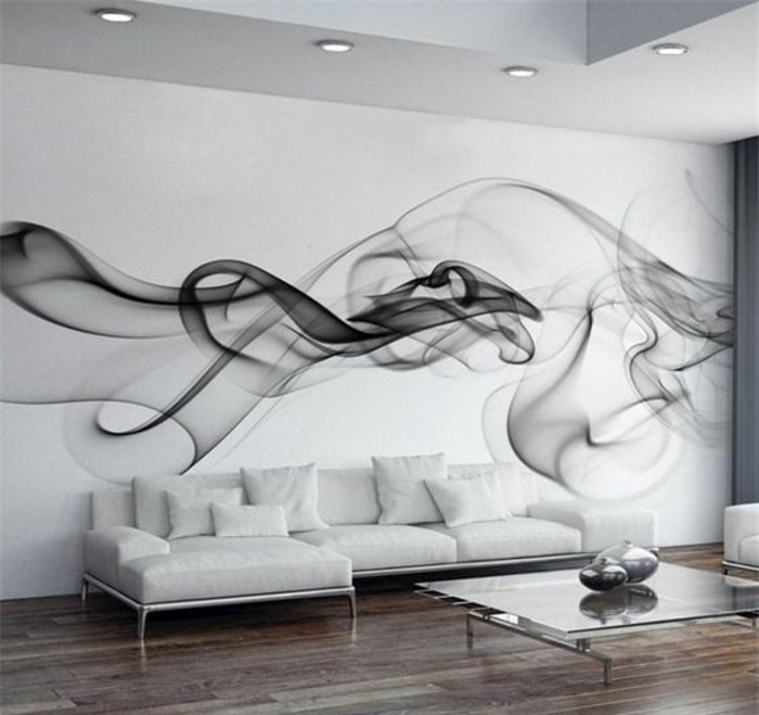 intérieur-blanc-papier-peint-salon-effet-3d