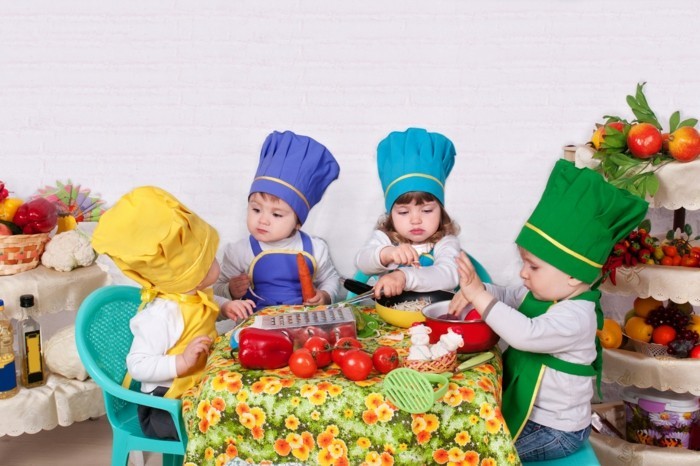 premier cours de culinarie, apprendre à distinguer et nommer les différents types de légumes, activité créative pour maternelle
