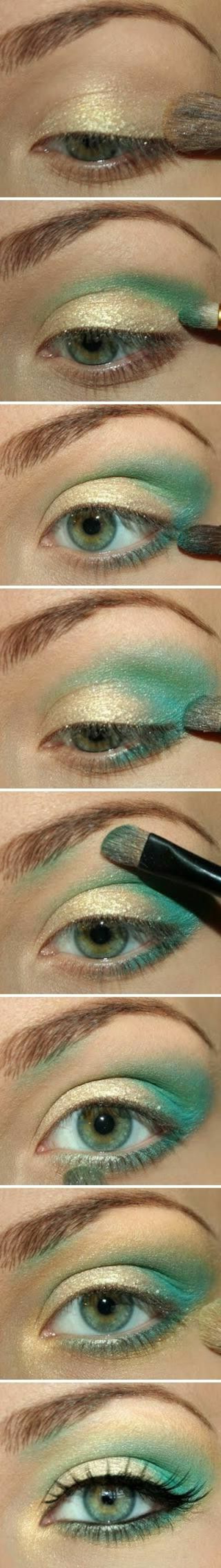 Tuto Maquillage Yeux Bleus Débutant Inspirez-vous avec nos 68 photos de maquillage doré