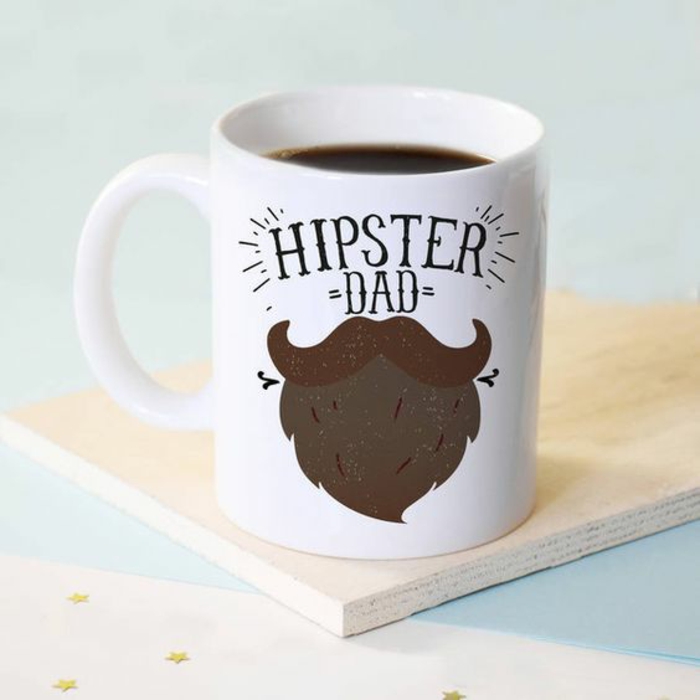 mug personnalisable, un père hipster 