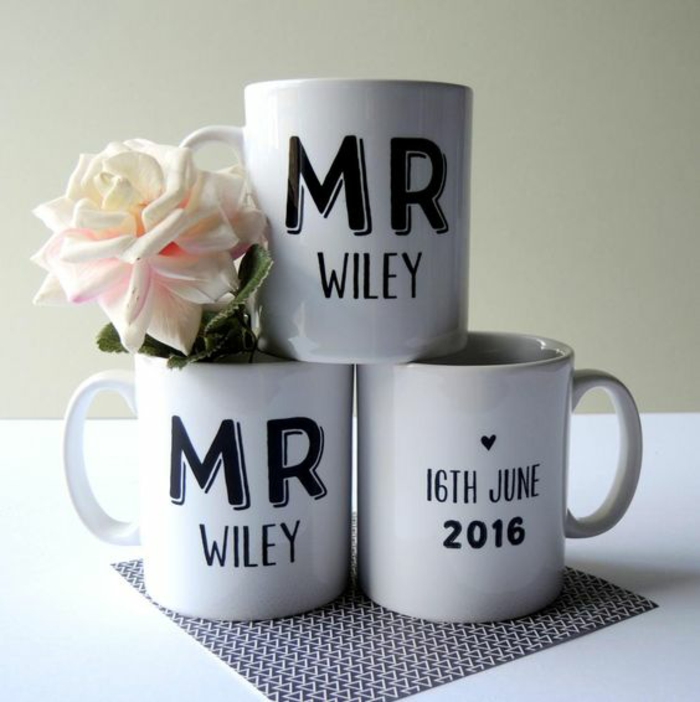 mug personnalisé pour les nouveaux mariés