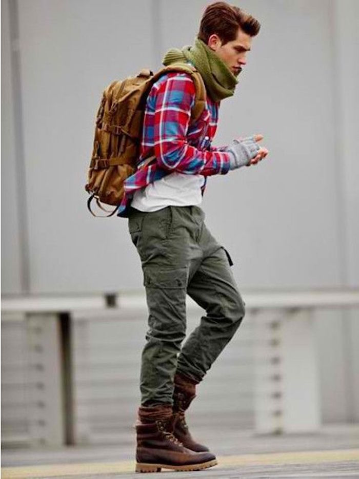pantalon camouflage treillis slim homme chinos vert kaki coupe slim hipster