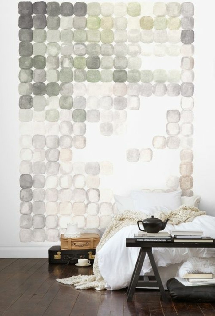 papier-peint-géométrique-chambre-à-coucher-moderne