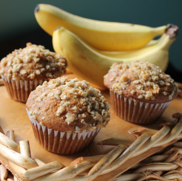 recette-cupcake-américain-banana-muffins-decoration-noix-concassés-vanille