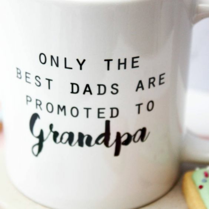 tasse personnalisée, les meilleurs pères deviennent des papas 