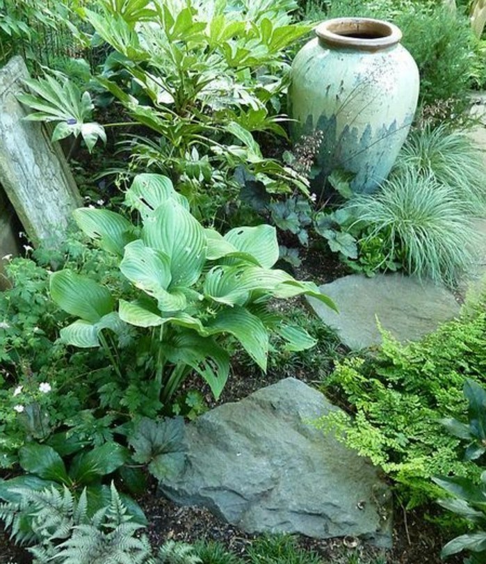 un-grand-vase-en-terre-plantes-de-rocaille-vertes-et-pierres-decoratives-idée-comment-faire-une rocaille