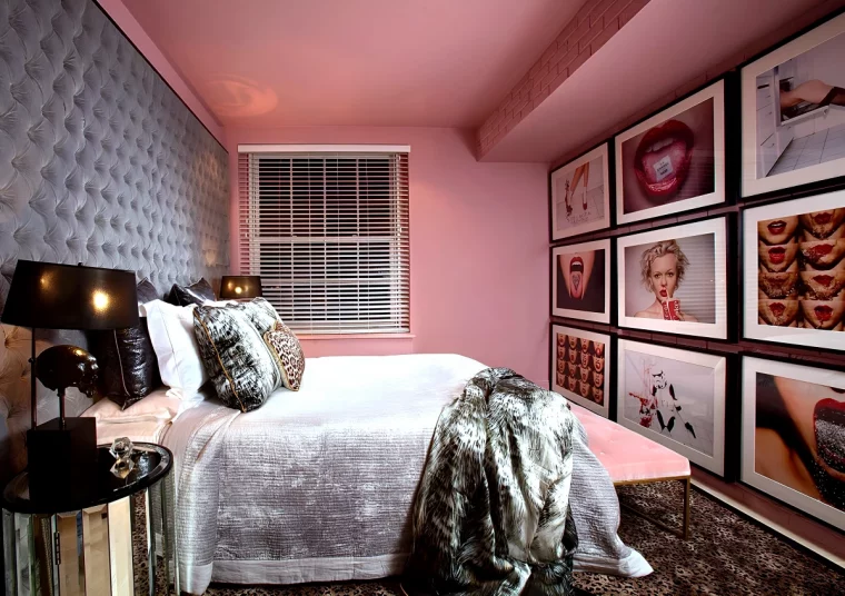astuces de decoration d une chambre rose et gris