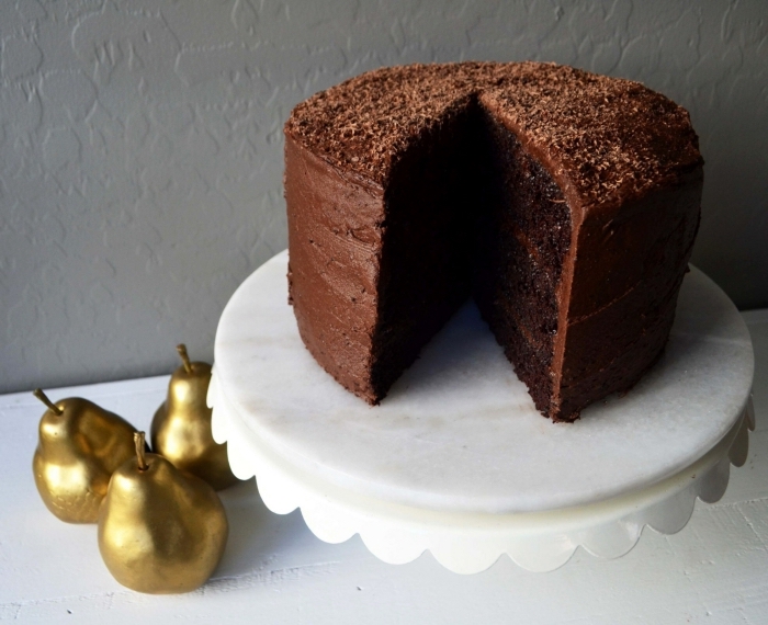 dessert sans oeuf, modèle de gâteau sans lait et oeufs au chocolat, idée gâteau еn layers chocolat sans oeufs